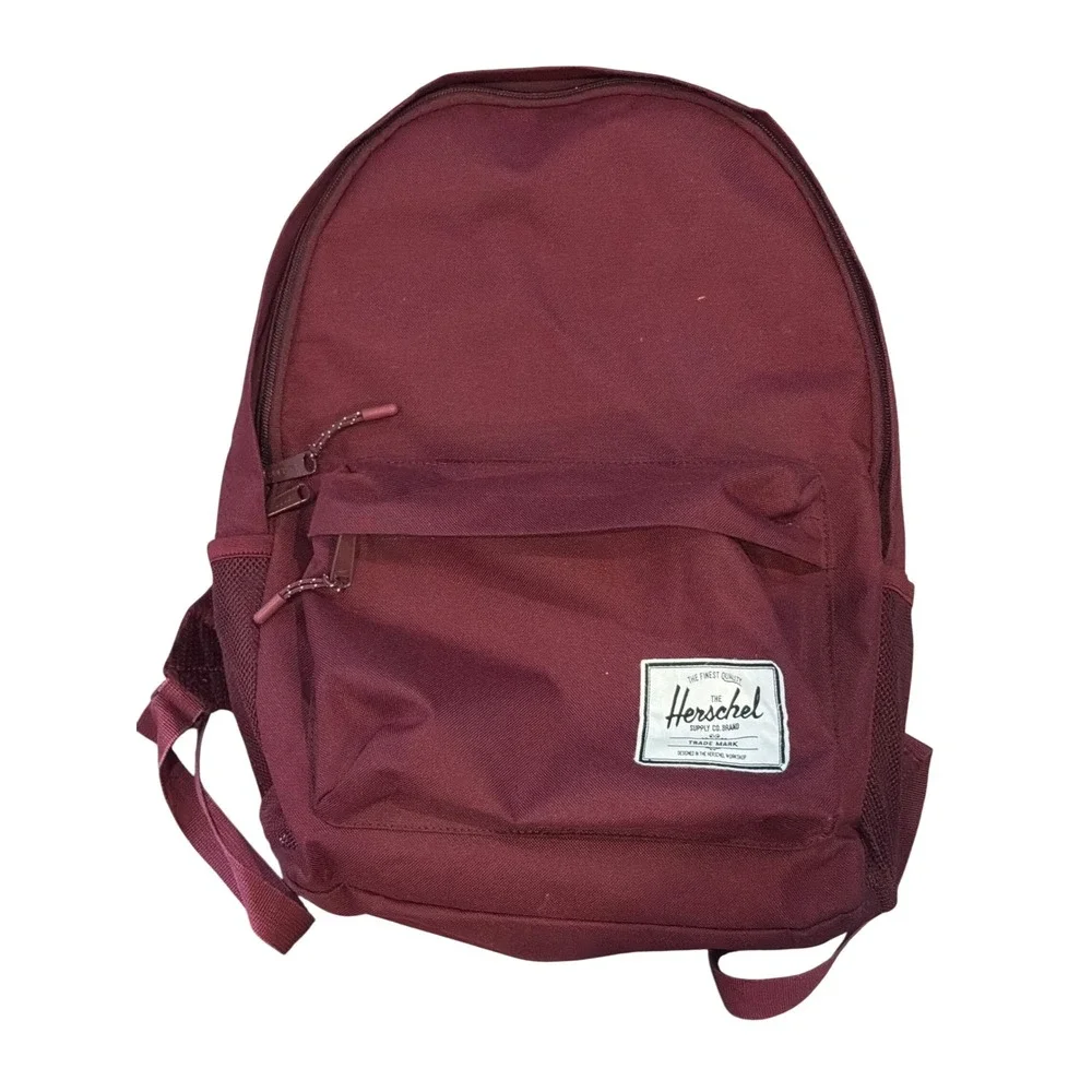 Herschel Supply Co Classic Backpack Burgundy Maroon Canvas School Travel Bag